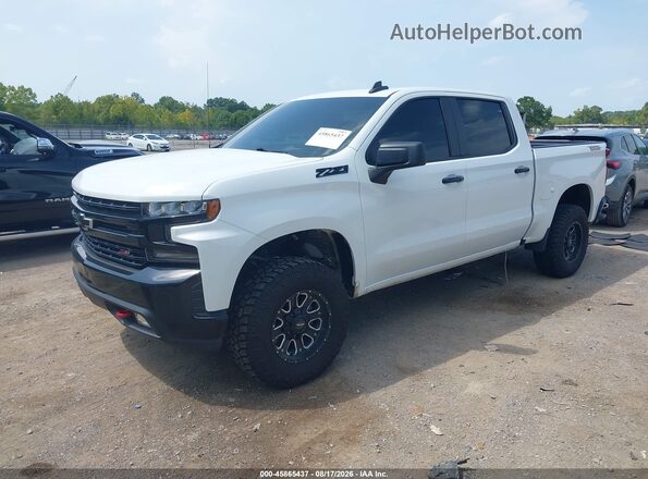 1GCPYFED9MZ340917 2021 CHEVROLET SILVERADO Белый Передняя левая четверть