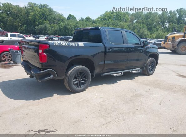 1GCPYFEDXKZ347775 2019 CHEVROLET SILVERADO Черный Задняя правая четверть