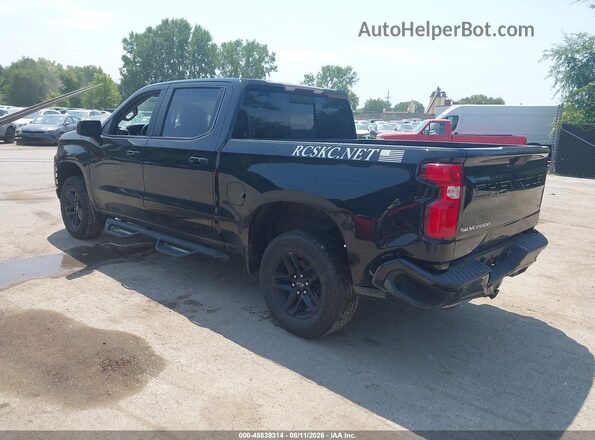 1GCPYFEDXKZ347775 2019 CHEVROLET SILVERADO Черный Задняя левая четверть