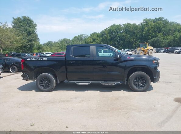 1GCPYFEDXKZ347775 2019 CHEVROLET SILVERADO Черный Вид задней части салона