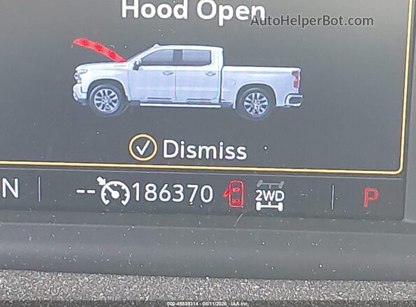 1GCPYFEDXKZ347775 2019 CHEVROLET SILVERADO Черный 