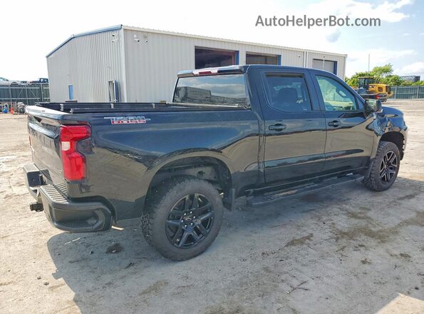 1GCPYFEDXMZ422722 2021 CHEVROLET SILVERADO Black Tył prawy