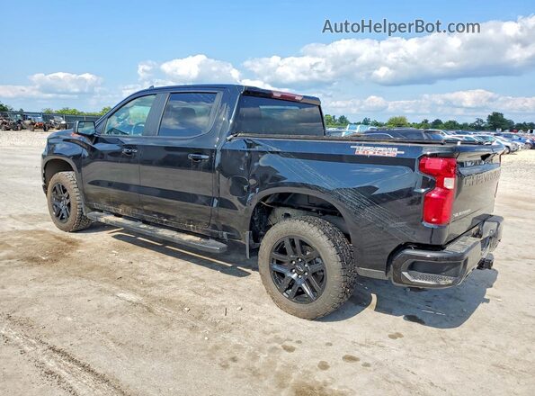 1GCPYFEDXMZ422722 2021 CHEVROLET SILVERADO Black Tył lewy