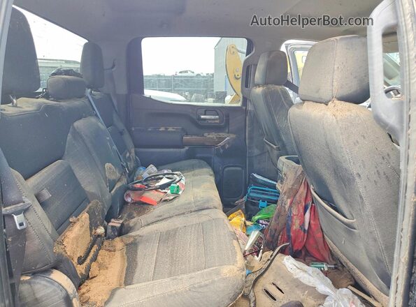 1GCPYFEDXMZ422722 2021 CHEVROLET SILVERADO Black Widok tylnych siedzeń