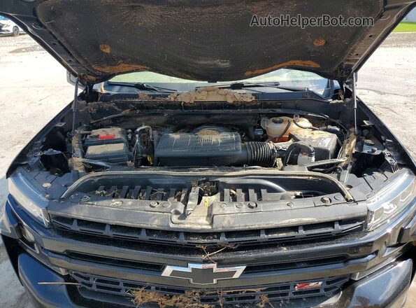 1GCPYFEDXMZ422722 2021 CHEVROLET SILVERADO Black Widok wnętrza z tyłu