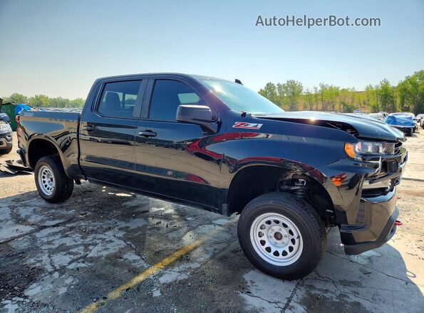 1GCPYFEL7MZ371820 2021 CHEVROLET SILVERADO Black Передня права чверть