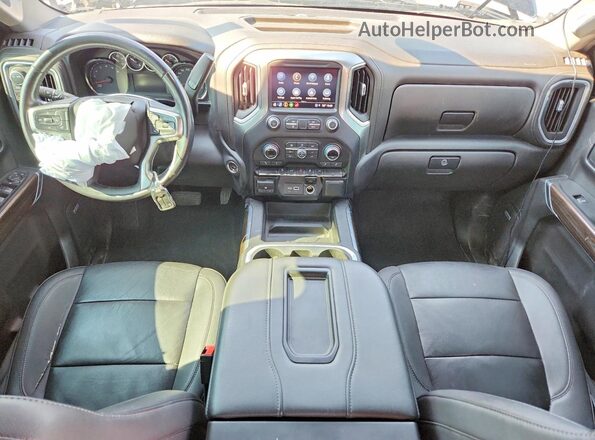 1GCPYFEL7MZ371820 2021 CHEVROLET SILVERADO Black Вид панелі приладів