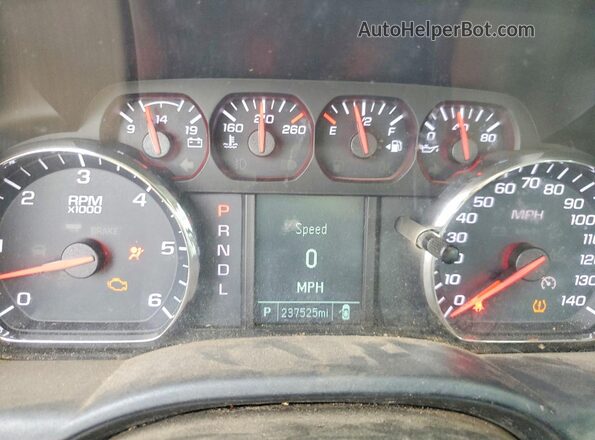 1GCRCNEH7HZ356530 2017 CHEVROLET SILVERADO Белый Вид щитка приборов