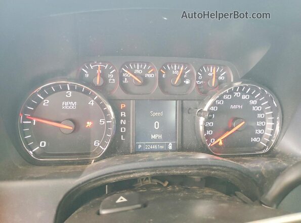 1GCRCPEC7JZ245854 2018 CHEVROLET SILVERADO Black Вид щитка приладів