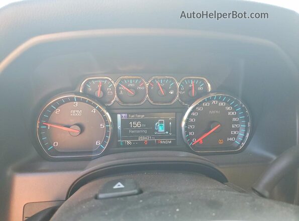 1GCRCREC1GZ162862 2016 CHEVROLET SILVERADO White Vista del cuadro de instrumentos