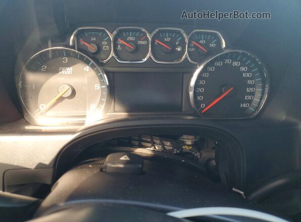 1GCRCREC4JZ159039 2018 CHEVROLET SILVERADO Black Вид щитка приладів