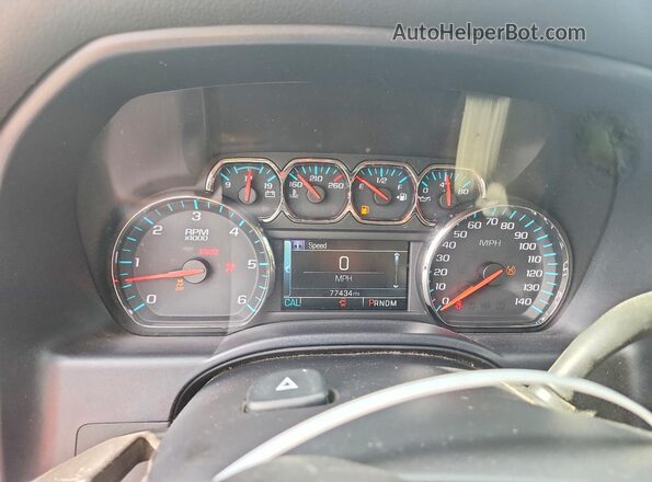 1GCRCREC5GZ112806 2016 CHEVROLET SILVERADO Черный Вид щитка приборов