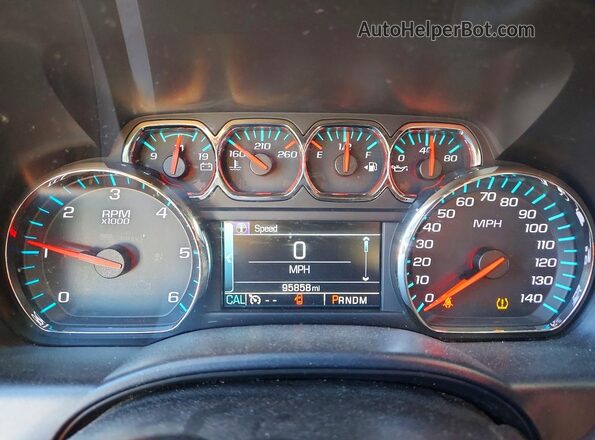1GCRCREC5GZ181012 2016 CHEVROLET SILVERADO Burgundy Vista del cuadro de instrumentos