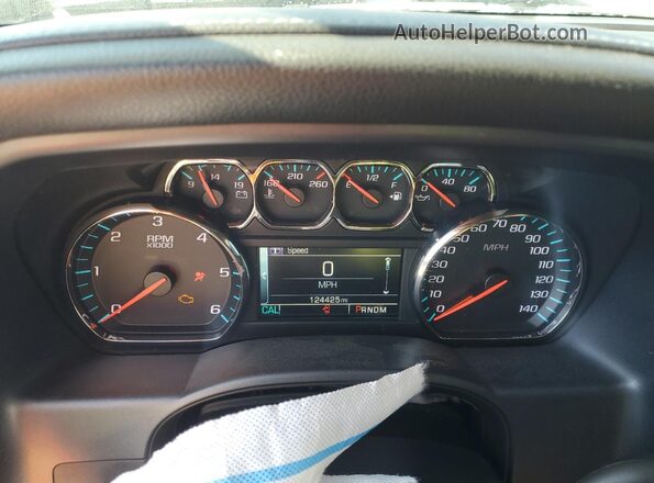 1GCRCSEC8GZ124620 2016 CHEVROLET SILVERADO Blue Vista del cuadro de instrumentos