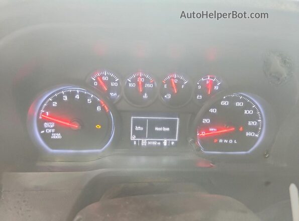 1GCRDAEK4RZ176635 2024 CHEVROLET SILVERADO Белый Вид щитка приборов