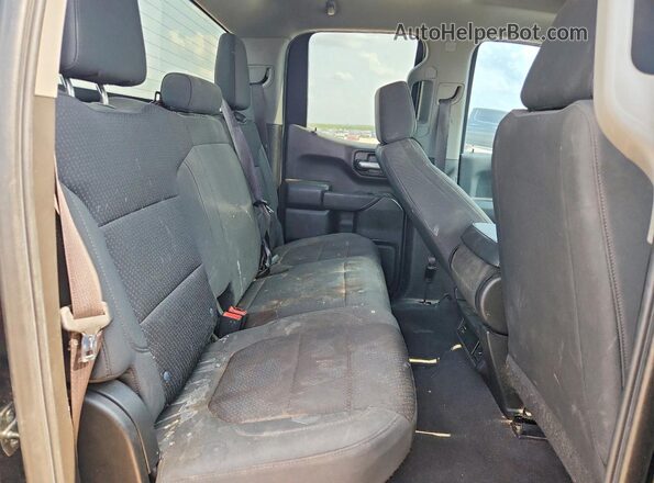 1GCRWBEK0MZ258113 2021 CHEVROLET SILVERADO Black უკანა სავარძლების ხედი
