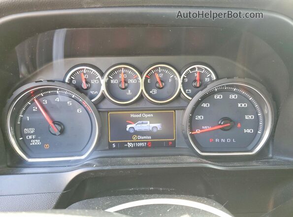 1GCRWCED9LZ138333 2020 CHEVROLET SILVERADO Черный Вид щитка приборов