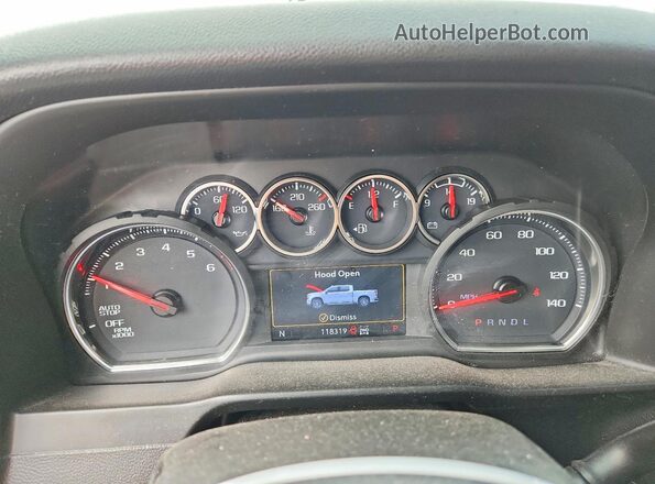 1GCRYDED8LZ319844 2020 CHEVROLET SILVERADO Blue Widok zestawu wskaźników