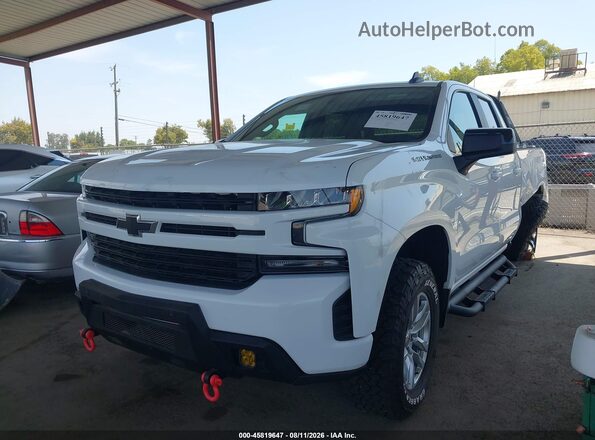 1GCRYEEDXKZ193975 2019 CHEVROLET SILVERADO White Vista tres cuartos delantera izquierda
