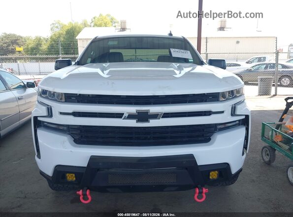 1GCRYEEDXKZ193975 2019 CHEVROLET SILVERADO White Vista del cuadro de instrumentos