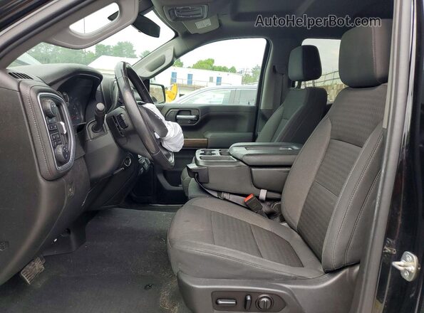 1GCRYEEDXMZ248394 2021 CHEVROLET SILVERADO Черный Вид салона спереди