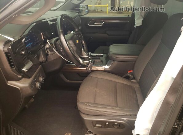 1GCUDDE85RZ275416 2024 CHEVROLET SILVERADO Black Вид салону спереду
