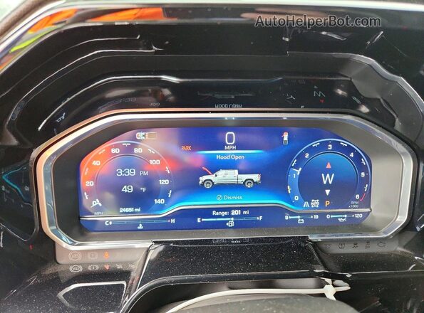 1GCUDDED7RZ340392 2024 CHEVROLET SILVERADO Серый Вид щитка приборов