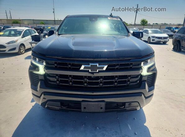 1GCUDEE81PZ262259 2023 CHEVROLET SILVERADO Black Widok z przodu