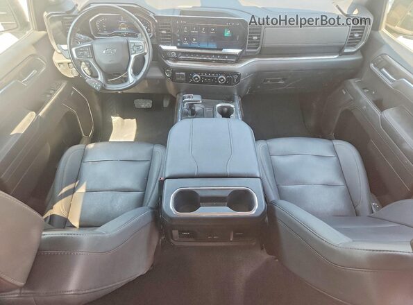 1GCUDEE81PZ262259 2023 CHEVROLET SILVERADO Black Widok deski rozdzielczej