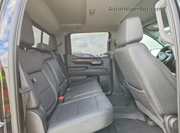1GCUDEE8XPZ272031 2023 CHEVROLET SILVERADO Black უკანა სავარძლების ხედი