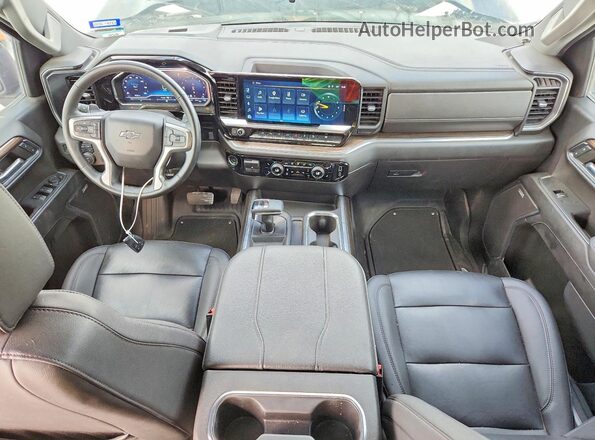1GCUDEE8XPZ272031 2023 CHEVROLET SILVERADO Black წინა პანელის ხედი