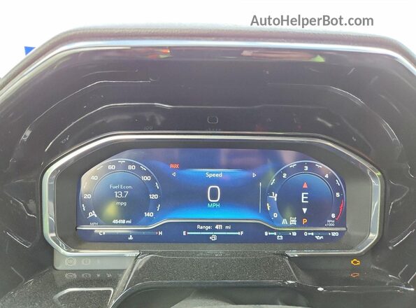 1GCUDEE8XPZ272031 2023 CHEVROLET SILVERADO Black ხელსაწყოთა პანელის ხედი