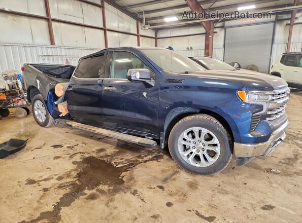 1GCUDGED0PZ228564 2023 CHEVROLET SILVERADO Синий Передняя правая четверть