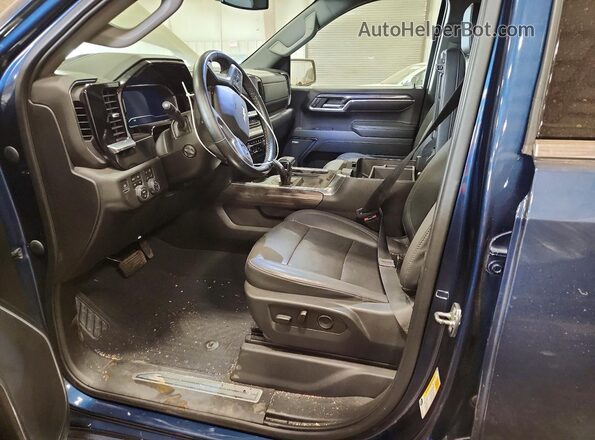 1GCUDGED0PZ228564 2023 CHEVROLET SILVERADO Синий Вид салона спереди