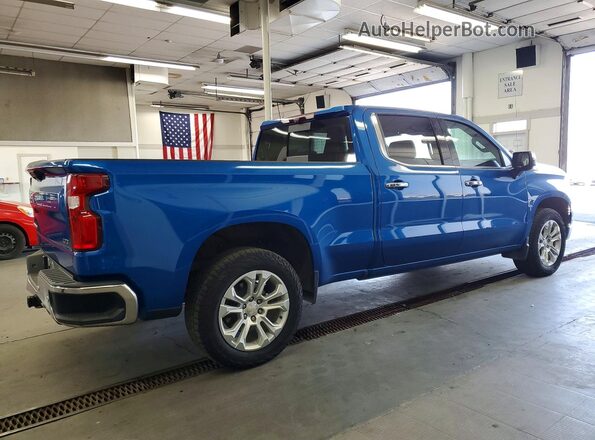 1GCUDGED4NZ544014 2022 CHEVROLET SILVERADO Blue Trasero derecho