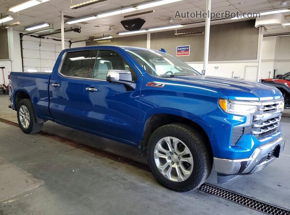 1GCUDGED4NZ544014 2022 CHEVROLET SILVERADO Blue Delantero derecho