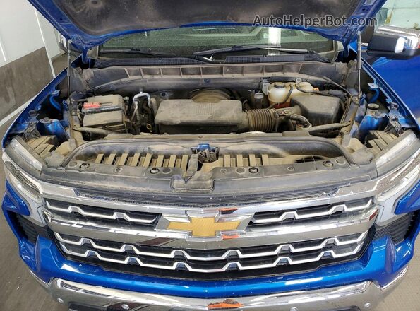 1GCUDGED4NZ544014 2022 CHEVROLET SILVERADO Blue Vista interior trasera