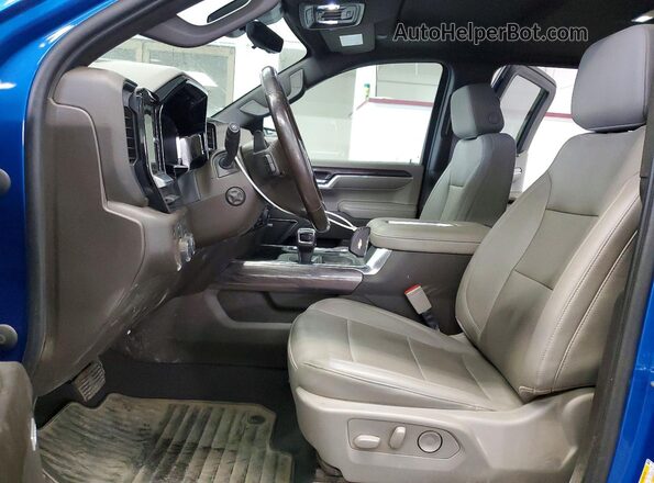 1GCUDGED4NZ544014 2022 CHEVROLET SILVERADO Blue Vista interior delantera