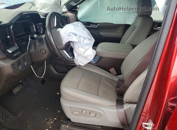 1GCUDGED5RZ151676 2024 CHEVROLET SILVERADO Red Widok wnętrza z przodu
