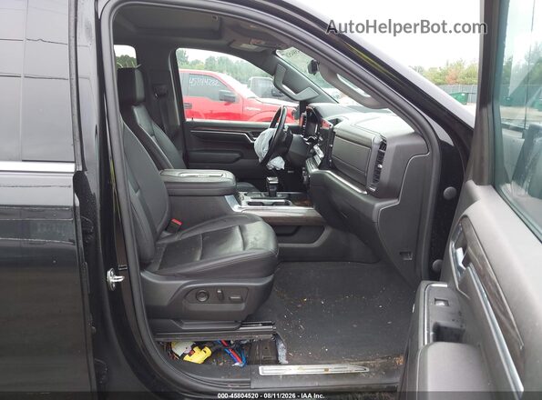 1GCUDGET9NZ553072 2022 CHEVROLET SILVERADO Black წინა სალონის ხედი