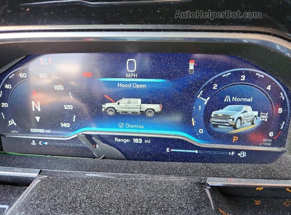 1GCUDJELXRZ330266 2024 CHEVROLET SILVERADO Black Instrument cluster view