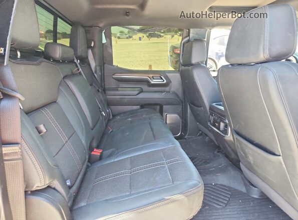 1GCUDJELXRZ330266 2024 CHEVROLET SILVERADO Black Rear seats view