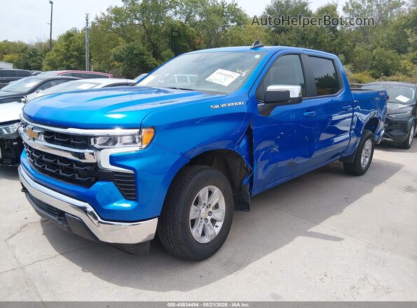 1GCUKDED7SZ171194 2025 CHEVROLET SILVERADO Синий Передняя левая четверть