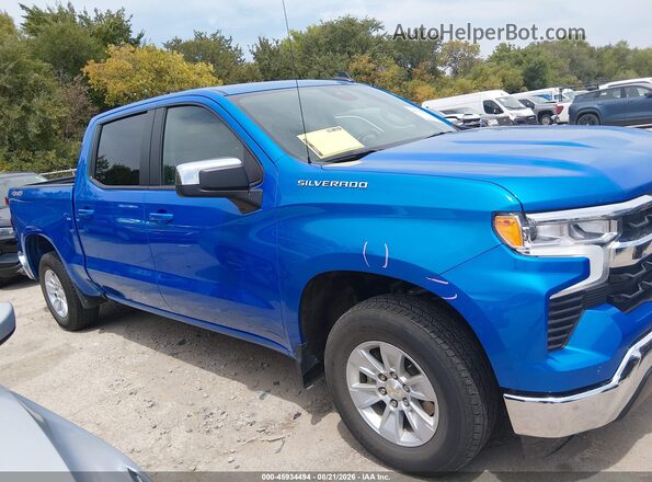 1GCUKDED7SZ171194 2025 CHEVROLET SILVERADO Синий Вид задней части салона