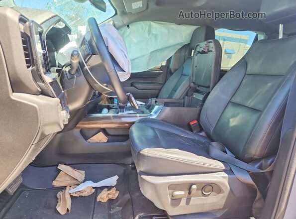 1GCUKEE8XSZ128025 2025 CHEVROLET SILVERADO Gray Vista interior delantera