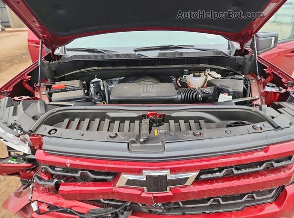 1GCUKEED5SZ321728 2025 CHEVROLET SILVERADO Maroon Widok wnętrza z tyłu