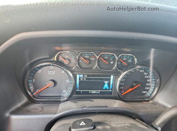 1GCUKREC2GF127634 2016 CHEVROLET SILVERADO Charcoal Вид щитка приладів