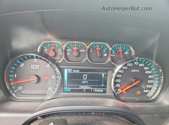 1GCUKREC7GF235814 2016 CHEVROLET SILVERADO Черный Вид щитка приборов