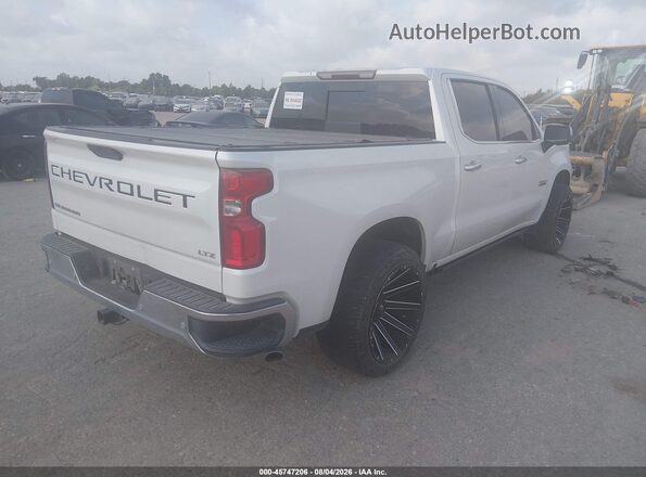 1GCUWEED8KZ123617 2019 CHEVROLET SILVERADO Белый Задняя правая четверть