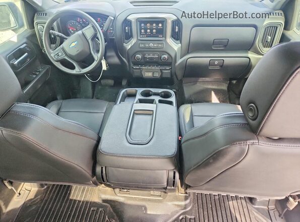 1GCUYAED1NZ214638 2022 CHEVROLET SILVERADO Белый Вид панели приборов